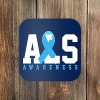 Als Blue Ribbon Awareness Coaster thumb 0