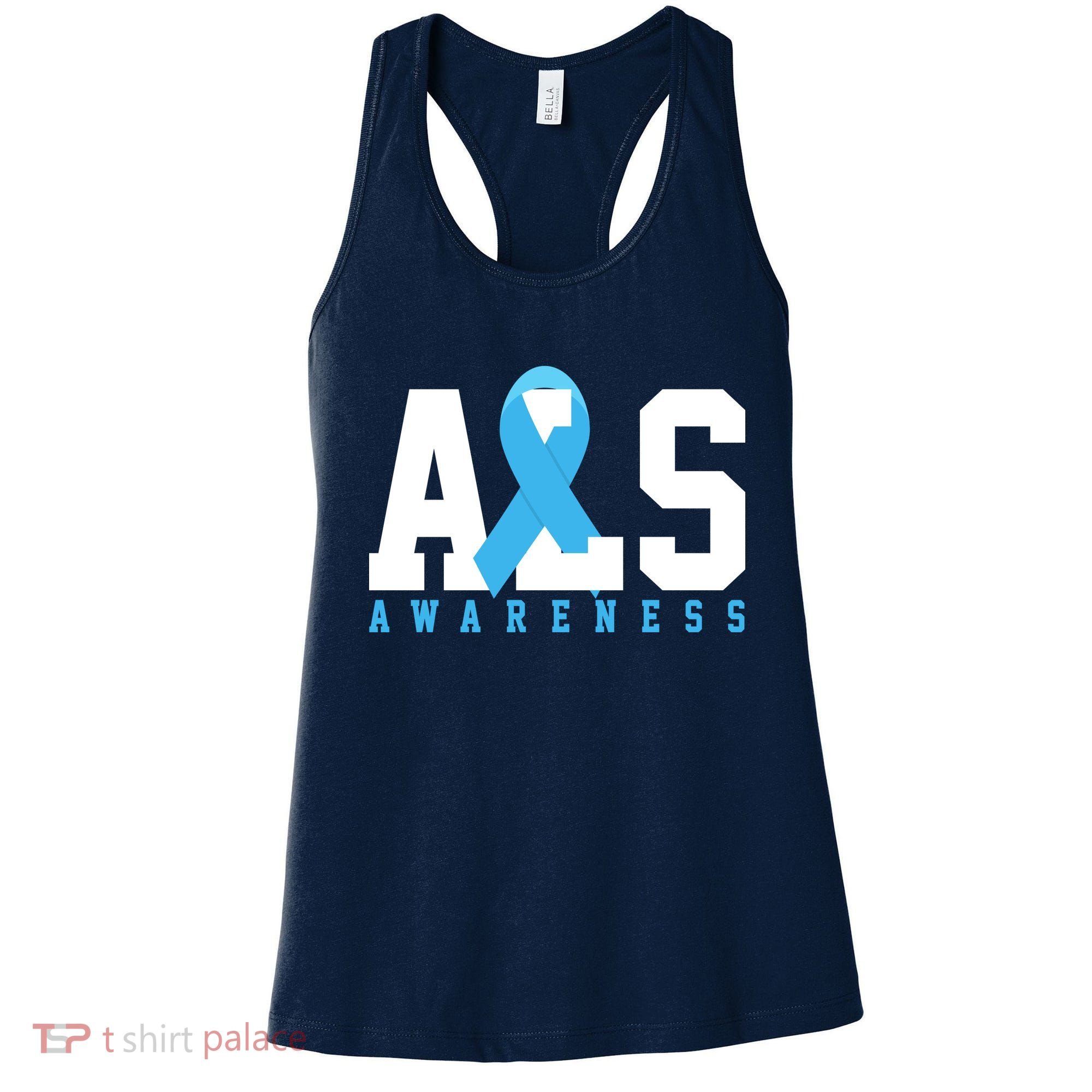 Als Blue Ribbon Awareness Women's Tank Top