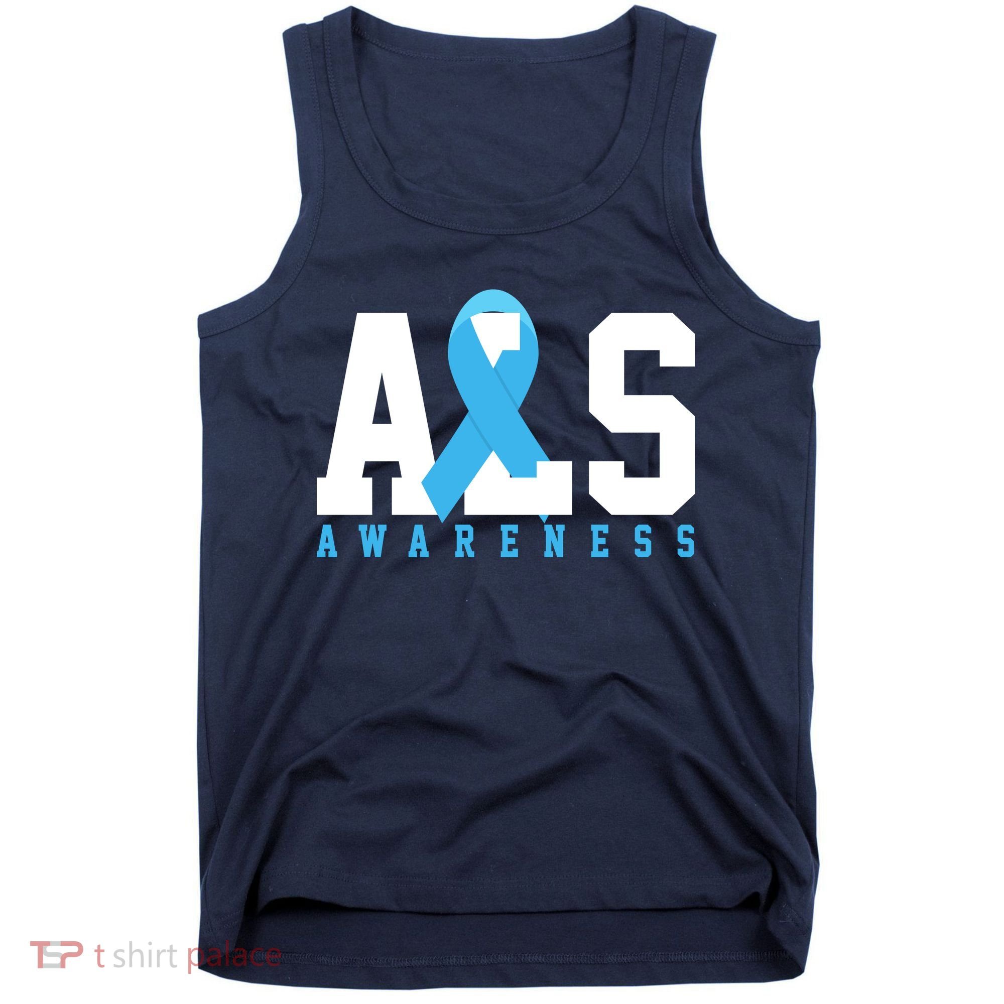 Als Blue Ribbon Awareness Tank Top