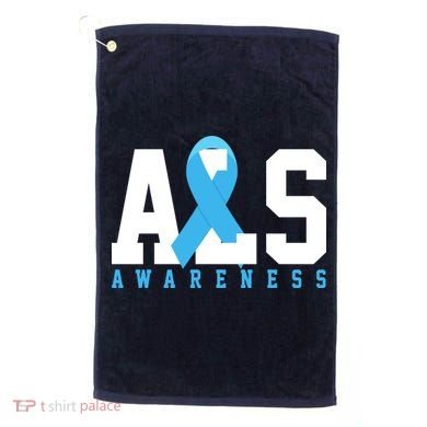 Als Blue Ribbon Awareness Golf Towel