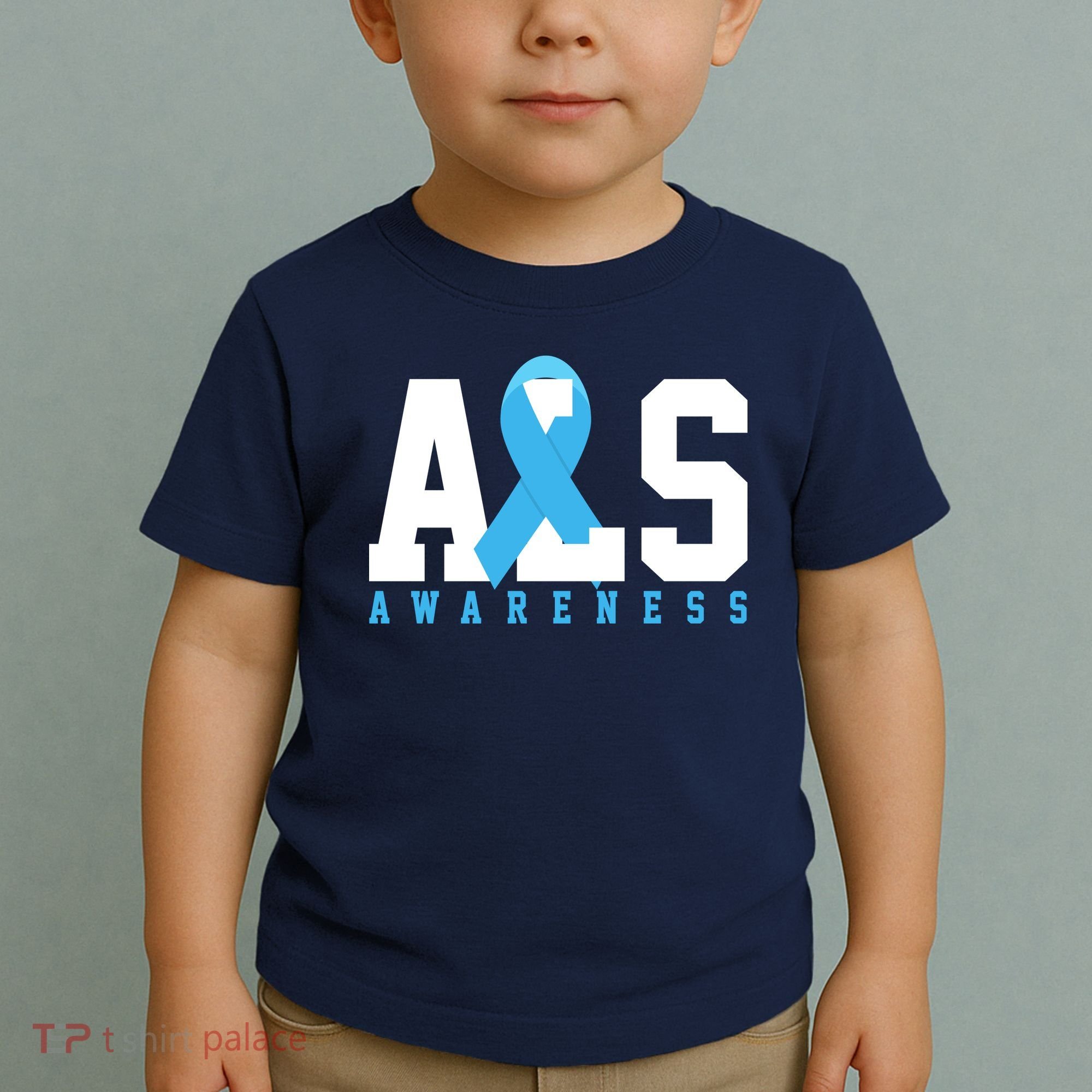 Als Blue Ribbon Awareness Toddler T-Shirt