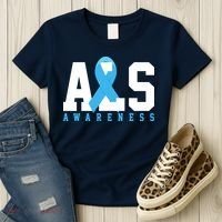 Als Blue Ribbon Awareness Women's T-Shirt thumb 3
