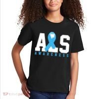 Als Blue Ribbon Awareness Kids T-Shirt thumb 2