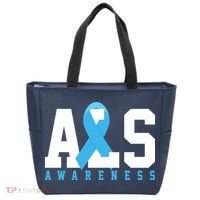 Als Blue Ribbon Awareness Tote Bag thumb 0