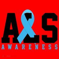 Als Blue Ribbon Awareness Santa Hat thumb 1