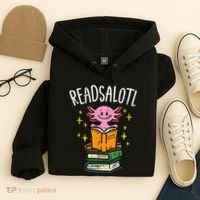 Axolotl Books Readsalotl Reading Bookworm Hoodie thumb 4