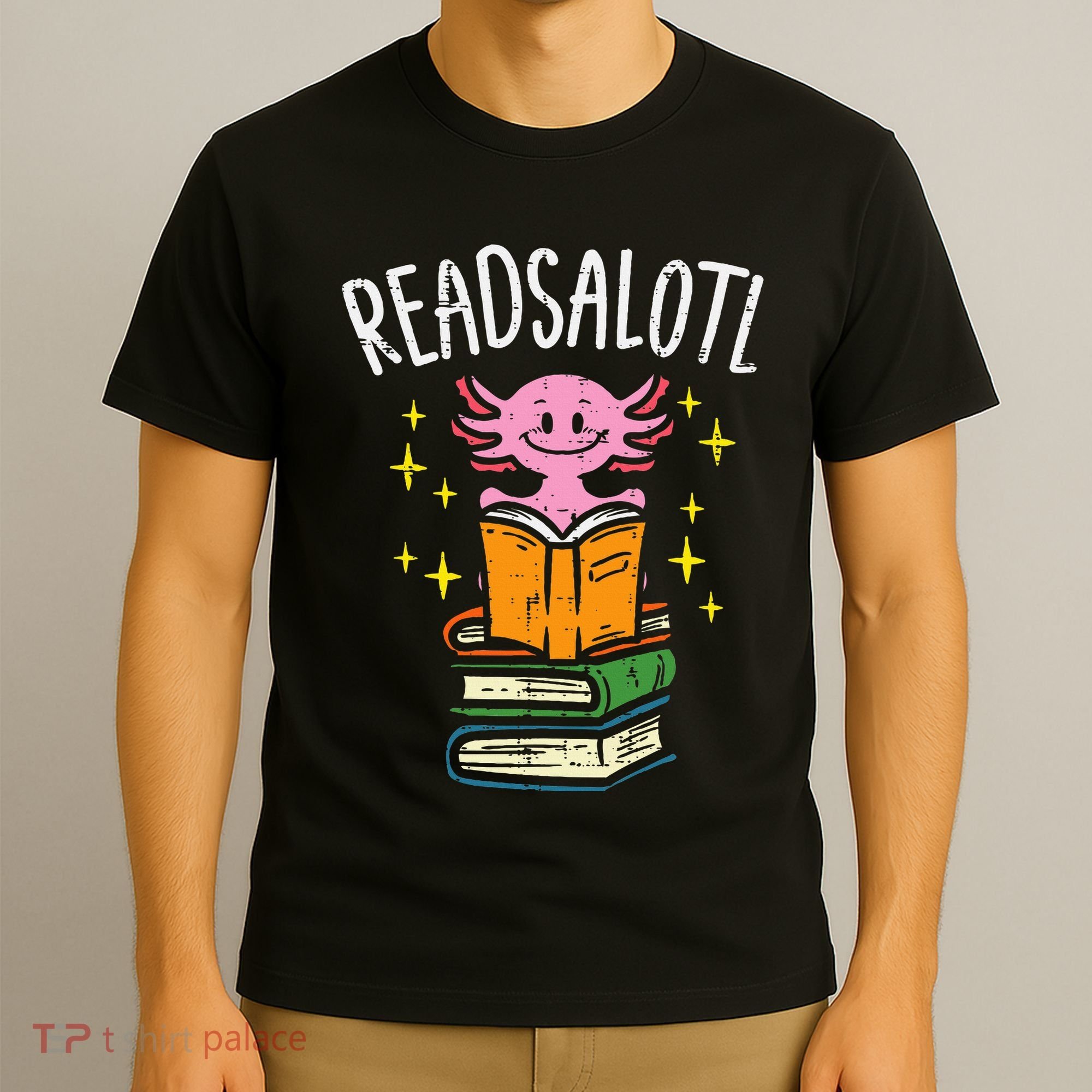 Axolotl Books Readsalotl Reading Bookworm T-Shirt