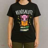 Axolotl Books Readsalotl Reading Bookworm T-Shirt thumb 4