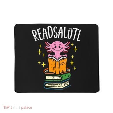 Axolotl Books Readsalotl Reading Bookworm Mousepad
