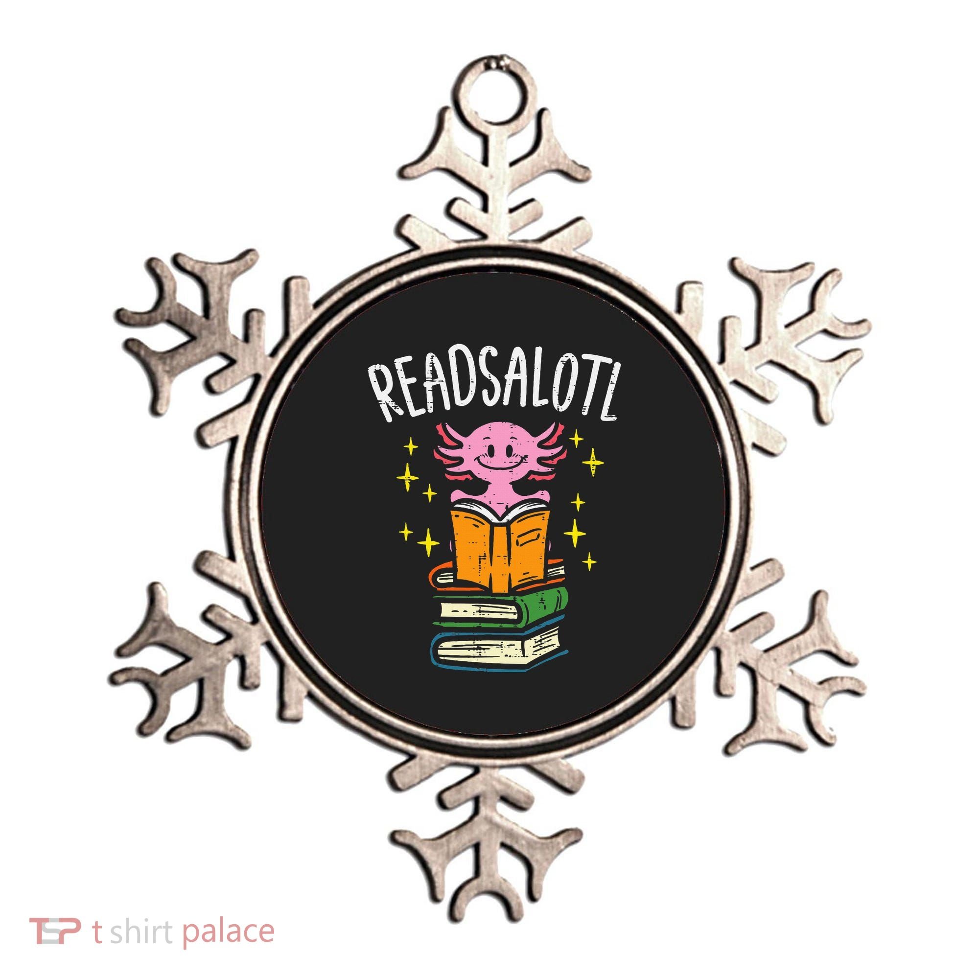 Axolotl Books Readsalotl Reading Bookworm Ornament