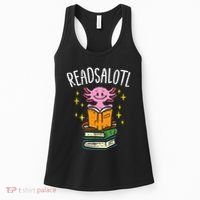 Axolotl Books Readsalotl Reading Bookworm Women's Tank Top thumb 0