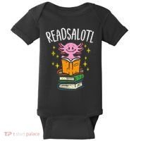Axolotl Books Readsalotl Reading Bookworm Baby Bodysuit thumb 0