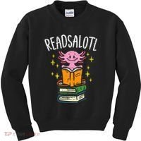 Axolotl Books Readsalotl Reading Bookworm Kids Sweatshirt thumb 0