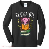 Axolotl Books Readsalotl Reading Bookworm Kids Long Sleeve Shirt thumb 0