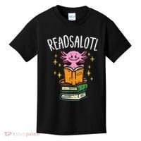 Axolotl Books Readsalotl Reading Bookworm Kids T-Shirt thumb 0