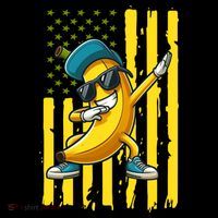 American Banana Retro USA Flag Dabbing Bananas Coffee Mug thumb 5