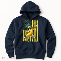 American Banana Retro USA Flag Dabbing Bananas Hoodie thumb 0