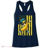 American Banana Retro USA Flag Dabbing Bananas Women's Tank Top thumb 0