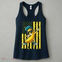 American Banana Retro USA Flag Dabbing Bananas Women's Tank Top thumb 3