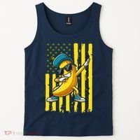 American Banana Retro USA Flag Dabbing Bananas Tank Top thumb 2