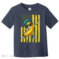 American Banana Retro USA Flag Dabbing Bananas Toddler T-Shirt thumb 0