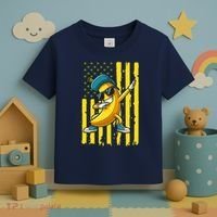 American Banana Retro USA Flag Dabbing Bananas Toddler T-Shirt thumb 3