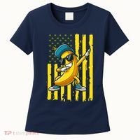 American Banana Retro USA Flag Dabbing Bananas Women's T-Shirt thumb 0