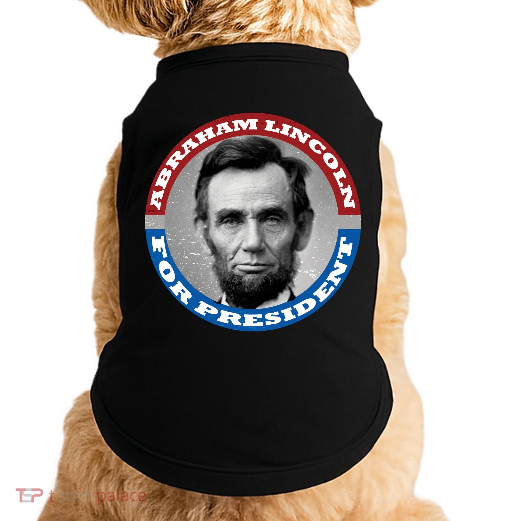 Abraham Abe Lincoln For President Retro Doggie Tank