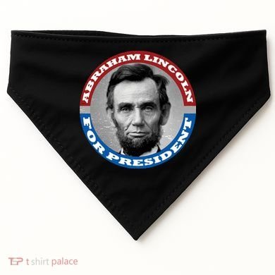 Abraham Abe Lincoln For President Retro USA-Made Doggie Bandana