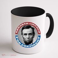 Abraham Abe Lincoln For President Retro Coffee Mug thumb 1