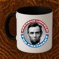 Abraham Abe Lincoln For President Retro Coffee Mug thumb 2
