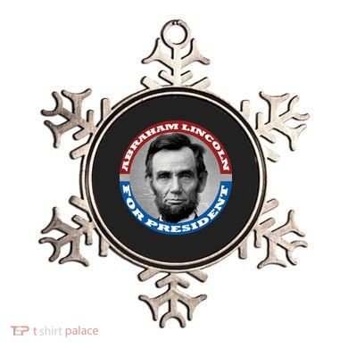 Abraham Abe Lincoln For President Retro Ornament