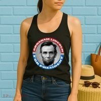 Abraham Abe Lincoln For President Retro Women's Tank Top thumb 2
