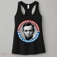Abraham Abe Lincoln For President Retro Women's Tank Top thumb 3