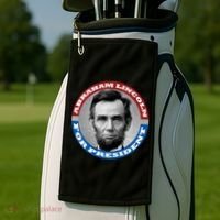 Abraham Abe Lincoln For President Retro Golf Towel thumb 2