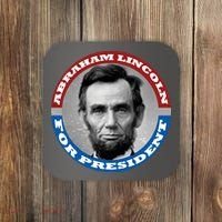 Abraham Abe Lincoln For President Retro Coaster thumb 0