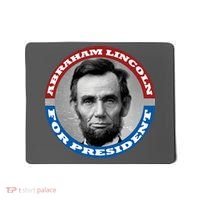 Abraham Abe Lincoln For President Retro Mousepad thumb 0