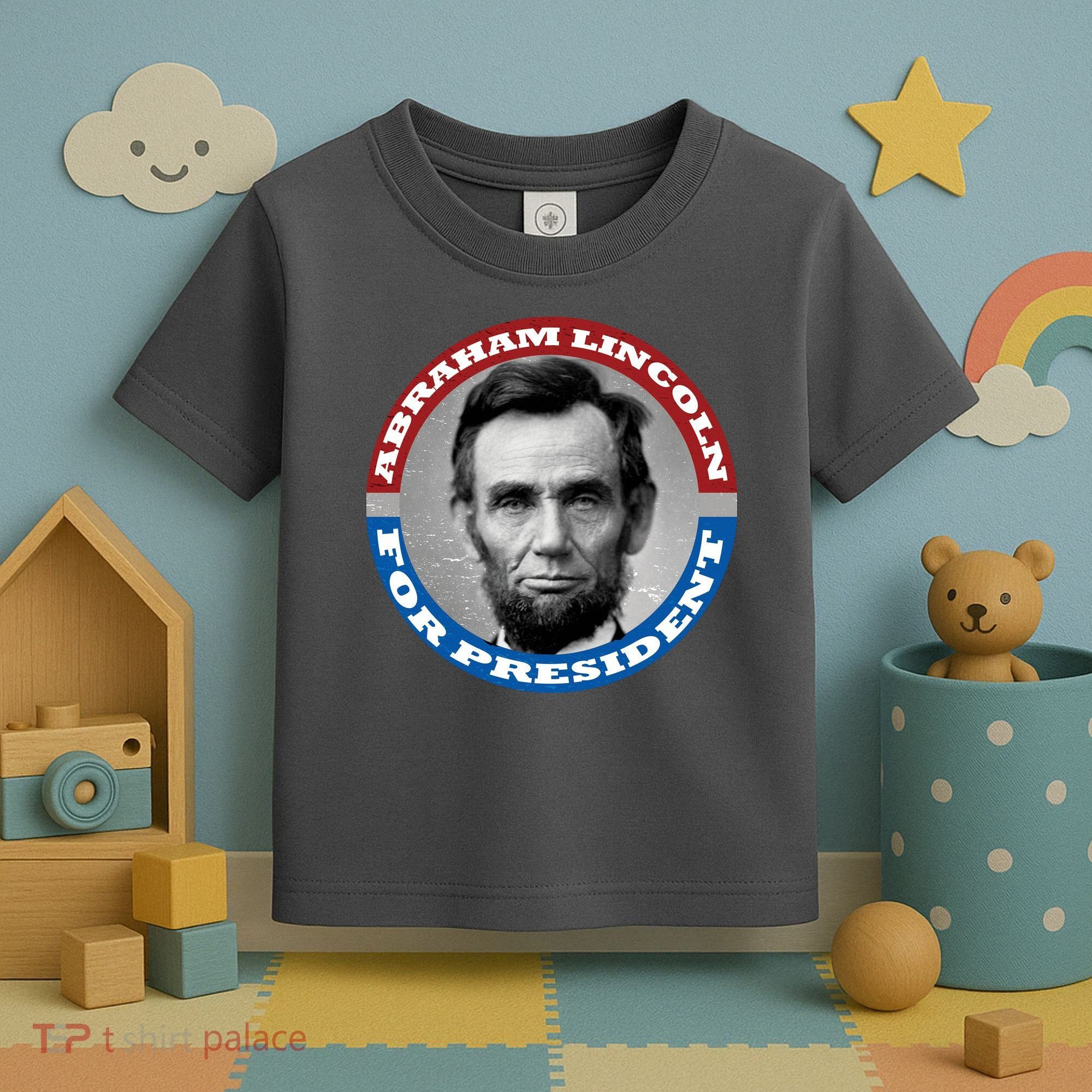 Abraham Abe Lincoln For President Retro Toddler T-Shirt