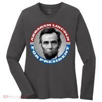 Abraham Abe Lincoln For President Retro Women's Long Sleeve Shirt thumb 0