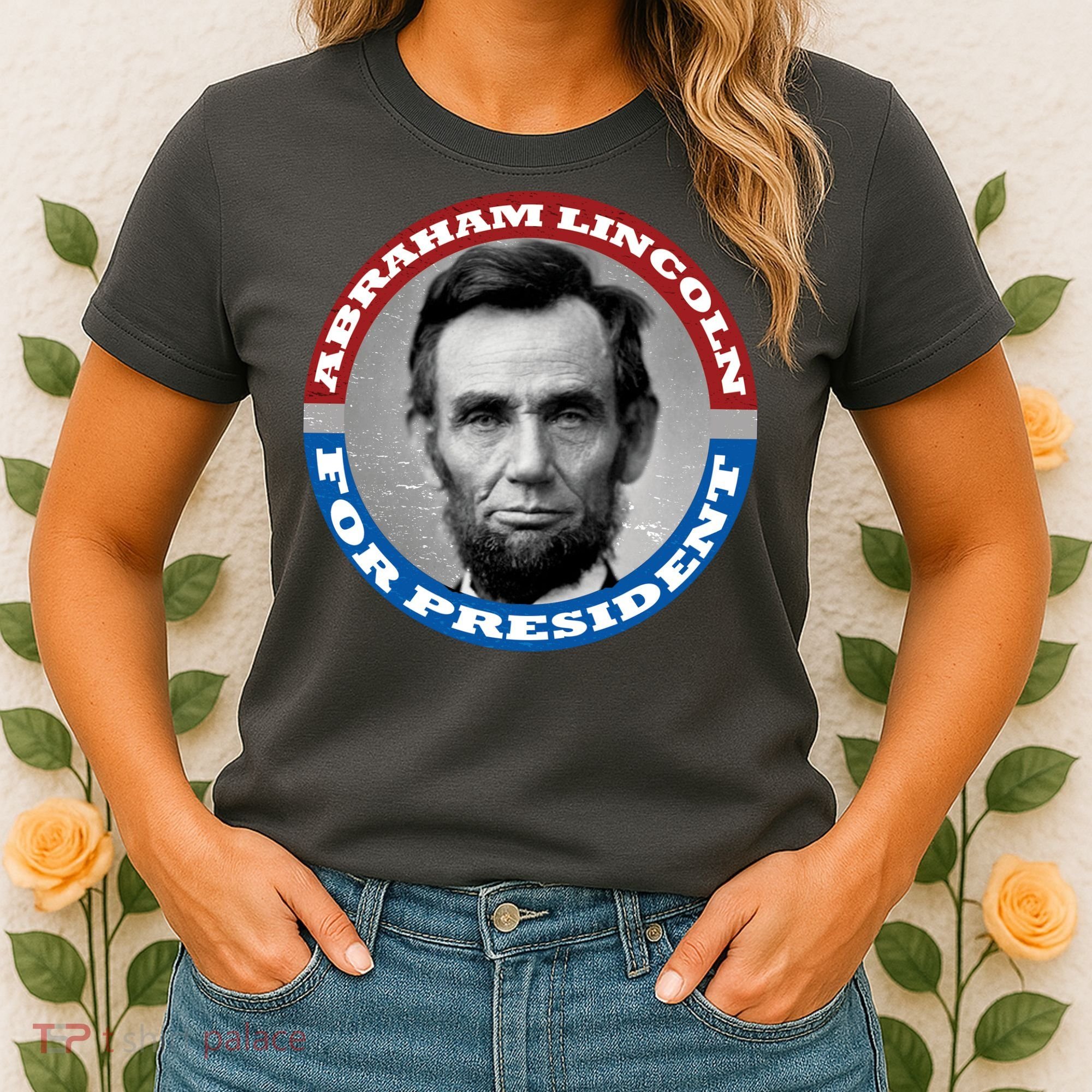 Abraham Abe Lincoln For President Retro Women's T-Shirt