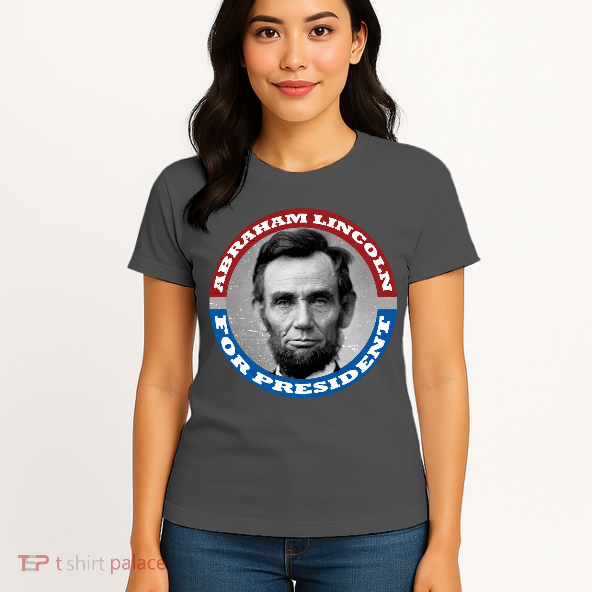 Abraham Abe Lincoln For President Retro Women's T-Shirt