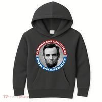 Abraham Abe Lincoln For President Retro Kids Hoodie thumb 0