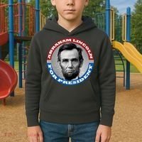 Abraham Abe Lincoln For President Retro Kids Hoodie thumb 2