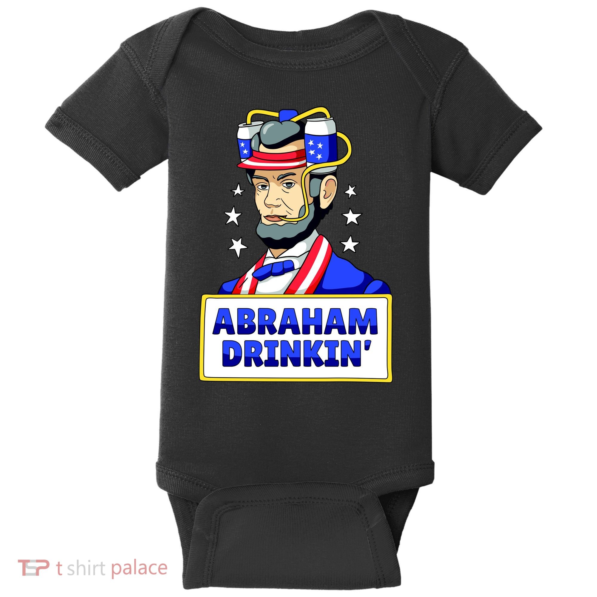 Abraham Drinkin Baby Bodysuit
