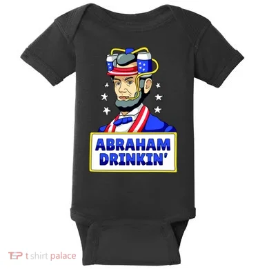 Abraham Drinkin Baby Bodysuit