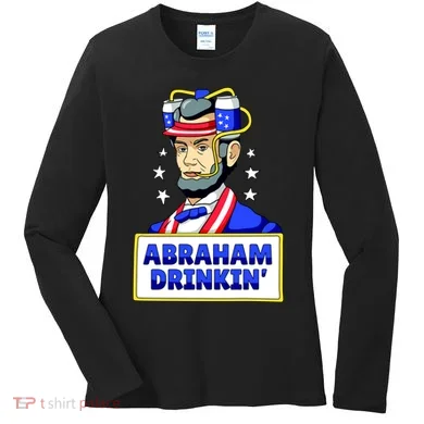 Abraham Drinkin Women's Long Sleeve Shirt