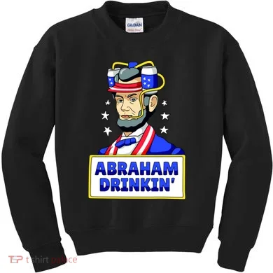 Abraham Drinkin Kids Sweatshirt