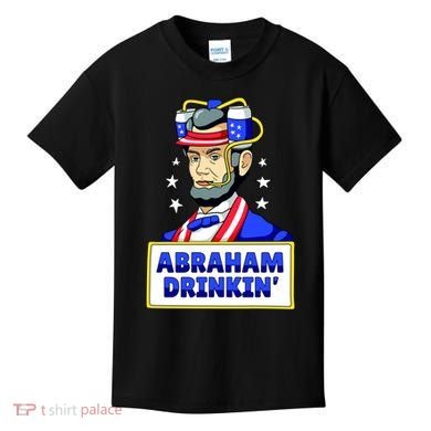 Abraham Drinkin Kids T-Shirt