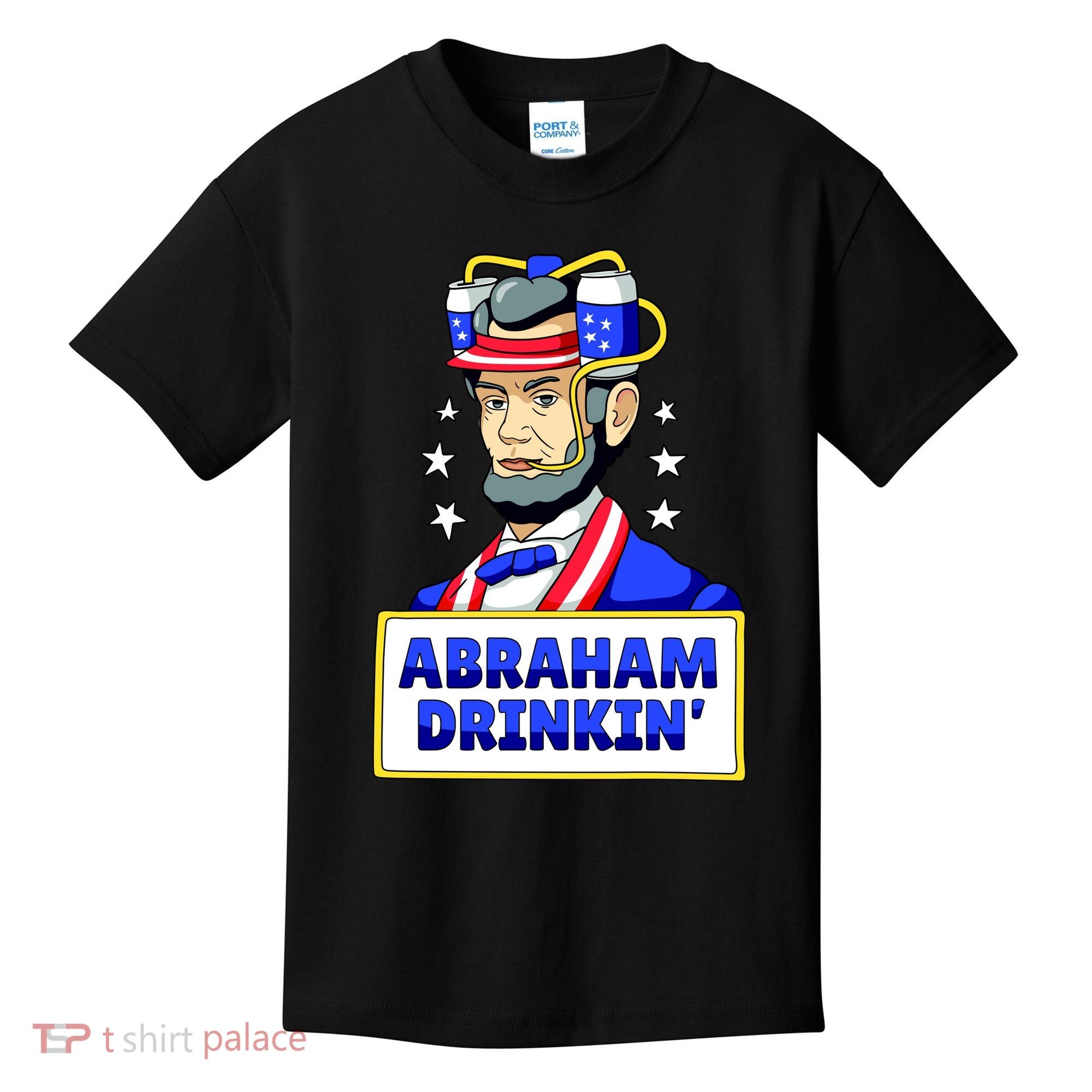 Abraham Drinkin Kids T-Shirt