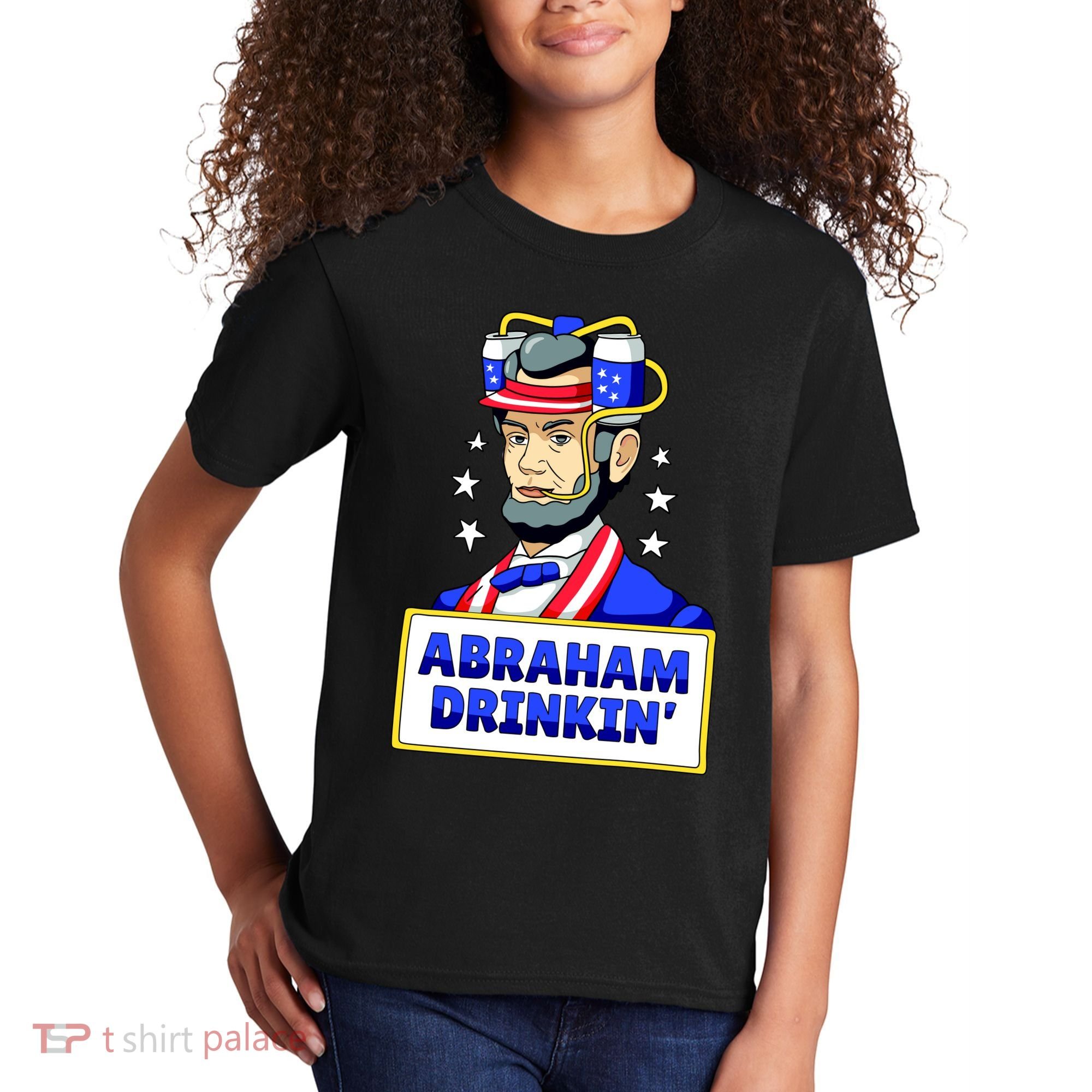 Abraham Drinkin Kids T-Shirt